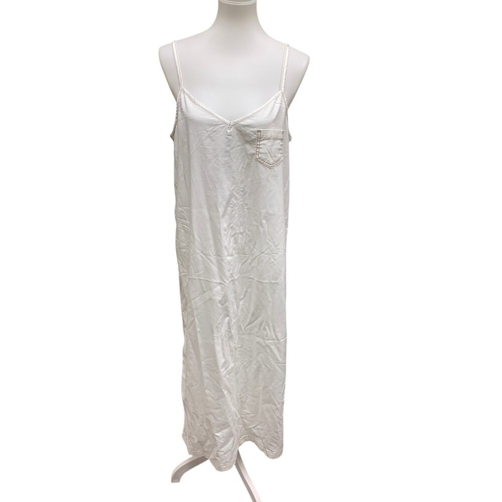 American Eagle Outfitters Cream Maxi Slip Dress